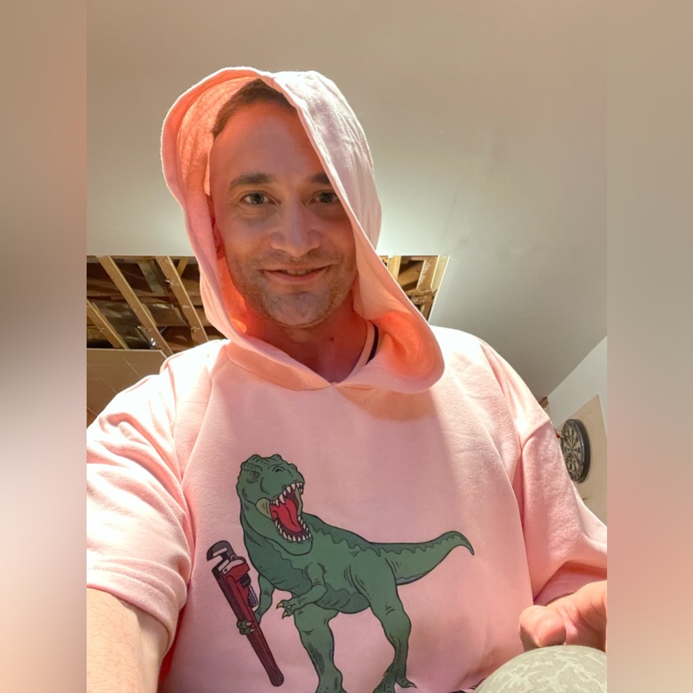 🥊🦖T-Rex Plumbing Heating & Gas Ltd. Boxing Trainher Gym US XL Short Sleeve🦖🥊